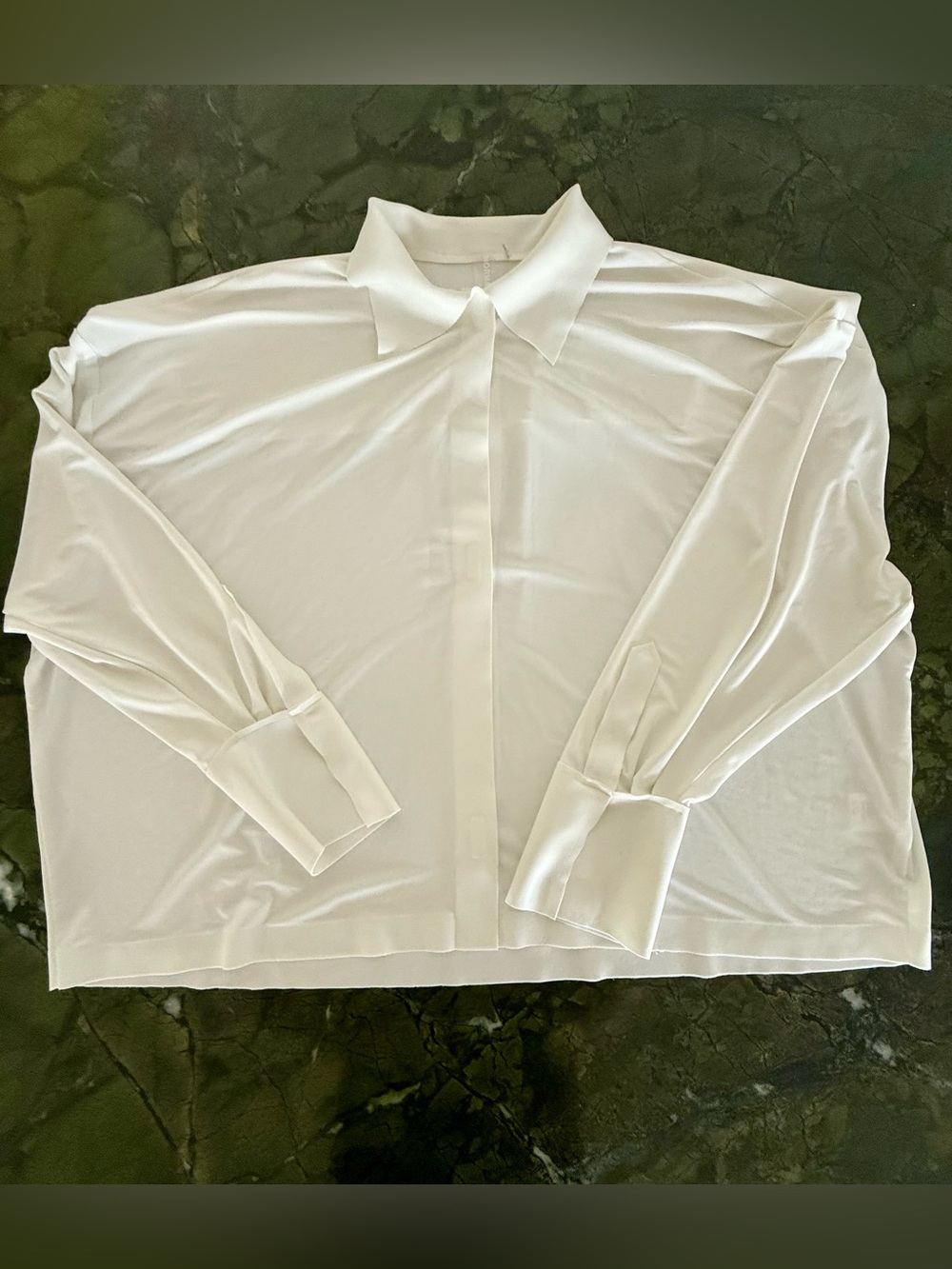 Revolve Norma Kamali White Boyfriend Oversized Blouse S